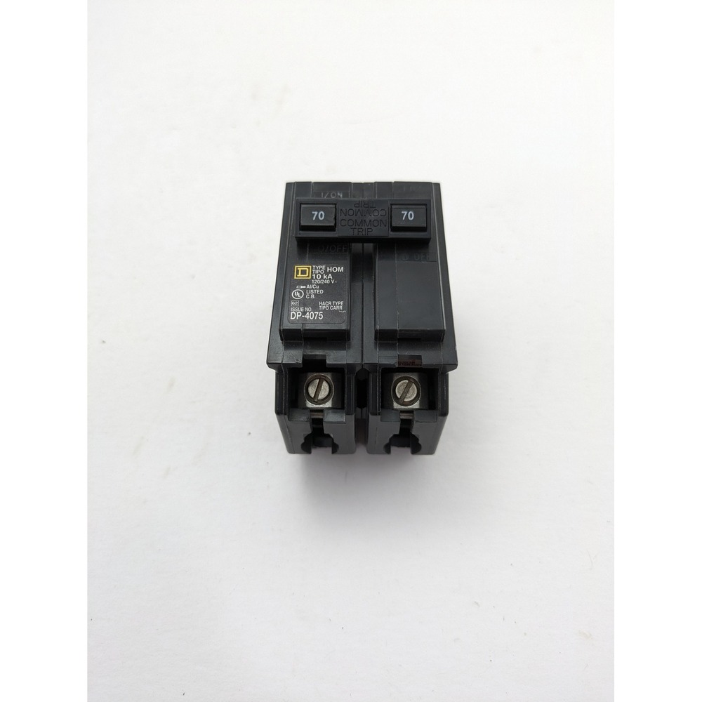 HOM270 Square D 70-Amp Circuit Breaker 120/240V Double Pole Standard Trip